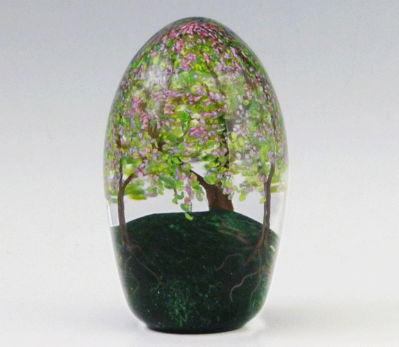 Cathy Richardson - Blown Glass Spring Trees